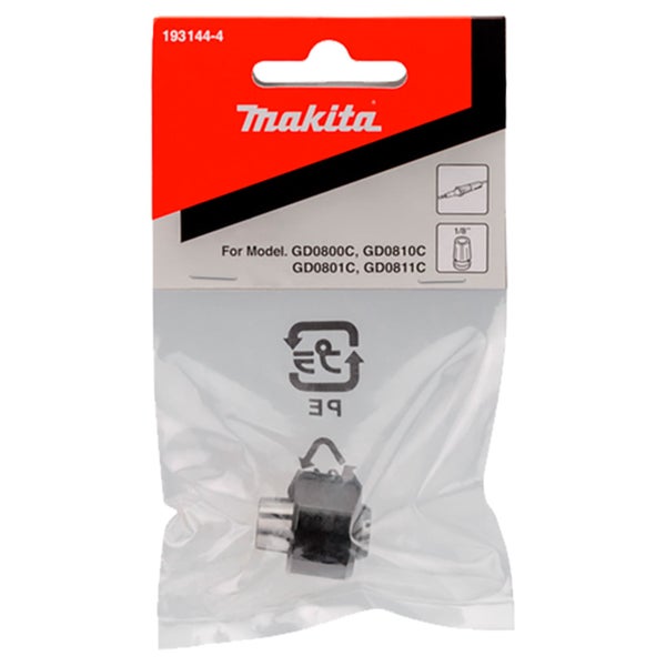 Makita Logo, Adapter im Paket für die Modelle GD0800C, GD0810C, GD0801C, GD0811C