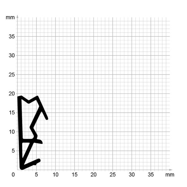DIWARO. | Flügelfalzdichtung FF064 | weiß | 5 Meter