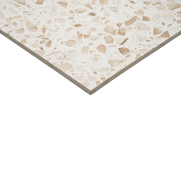 Wandfliese oder Bodenfliese mit Terrazzo Optik aus Feinsteinzeug für den Innenbereich