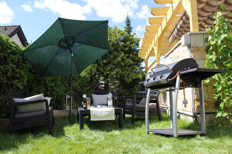 Ondis24 Marktschirm 2,3m Grün, Sonnenschirm