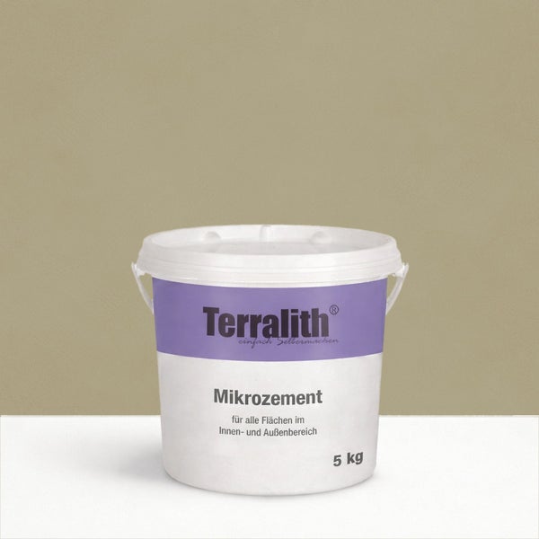 Terralith Mikro Zement im 5 Kilogramm Eimer für den Innen- und Außenbereich