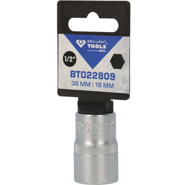 BRILLIANT TOOLS 1/2 Sechskant-Stecknuss 18 mm - BT022809