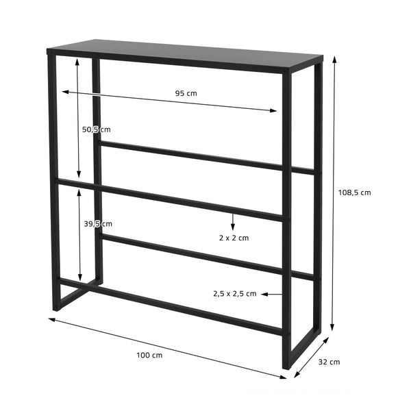 ML-Design 2er Set Getränkekistenregal für 6-8 Kisten mit Ablage, 100x32x108,5cm, Stahl, freistehend, Standregal für Getränkekisten, Getränkeregal Kastenregal Kistenregal Bierkistenregal Kistenständer