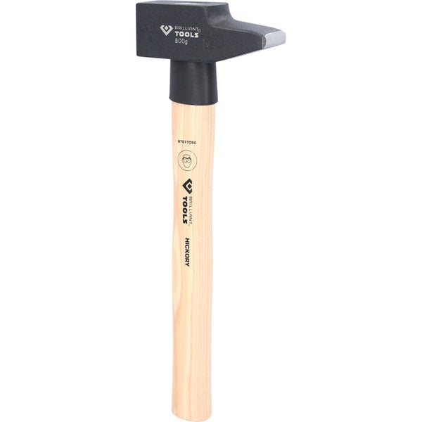 Brilliant Tools Schlosserhammer 800 Gramm mit Hickory Holzstiel
