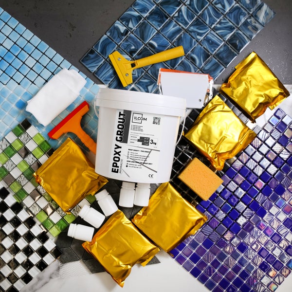 Epoxidharzmörtel zum Füllen von Fugen  - Anthrazit -  3Kg