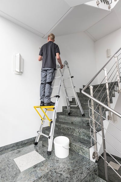 PROREGAL Teleskopleiter 4-Teilig Ohne Traverse 4 x 3 Sprossen