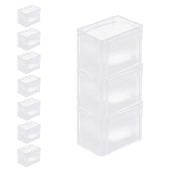 PROREGAL SparSet 10 x Transparenter Eurobehälter BasicLine Mit Geschlossenem Griff HxBxT 22 x 20 x 30 cm 9,4 Liter Eurobox Transportbox