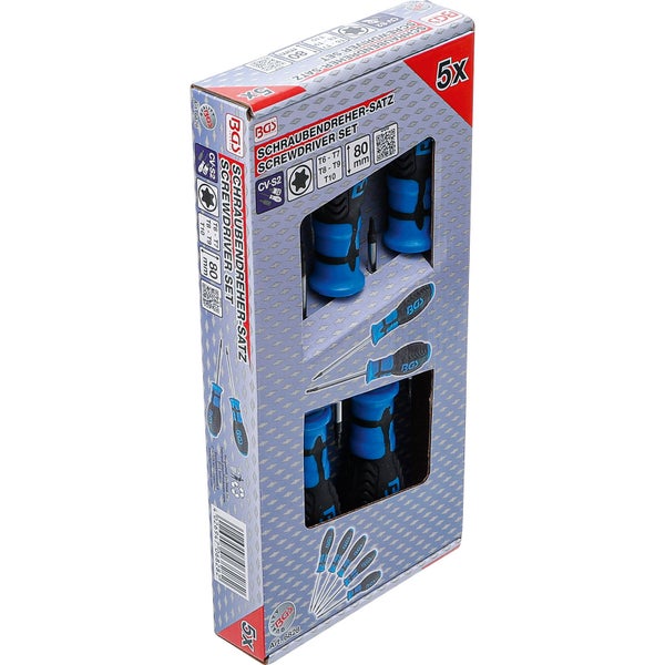 BGS Schraubendreher-Satz T-Profil (für Torx) T6 - T10 5tlg. - 6828