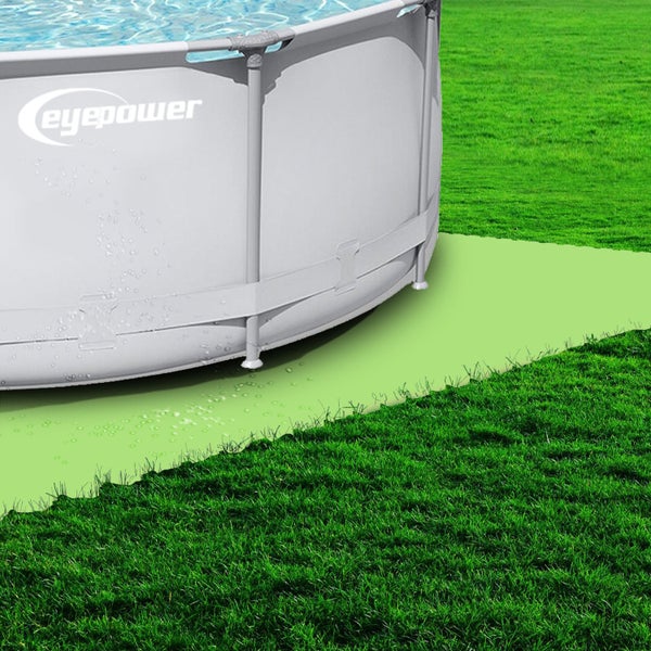 eyepower 8 Große Matten: 1,9m² Poolunterlage 50x50 Boden Poolmatte - Pool Unterlage Outdoor Matte Poolunterlage Matten - Platten für Pool Schutzmatte unter Pool - Bodenmatte Pool Outdoor Puzzlematte