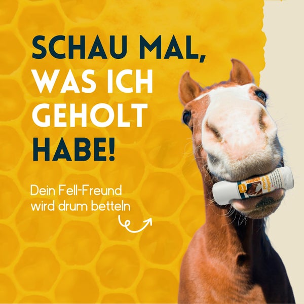 nimo® Pferde Pflegestift • mit Bienenwachs und Propolis gegen gereizte und trockene Stellen