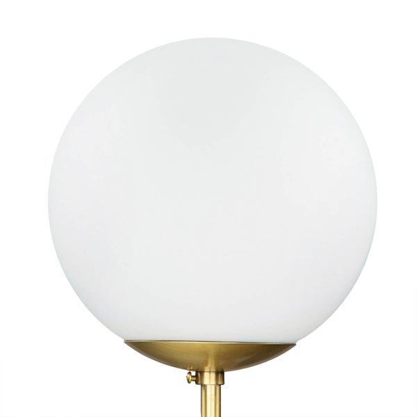 Kugelleuchte mit Messingfuß für Innenräume