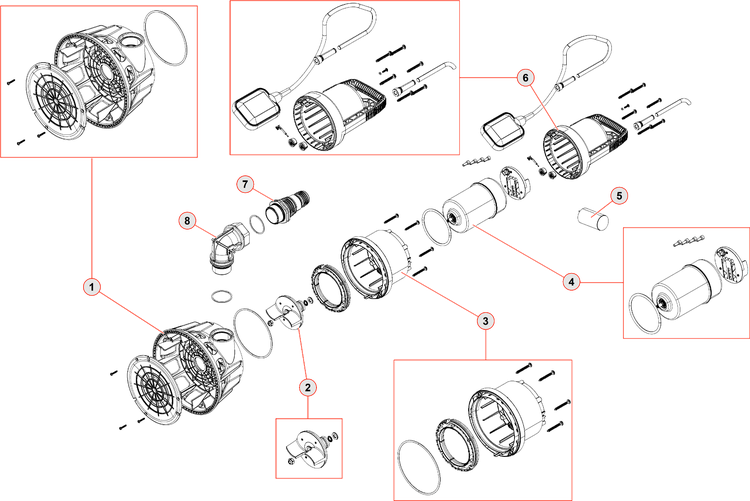 Übersicht der verschiedenen Verbindungspunkte
