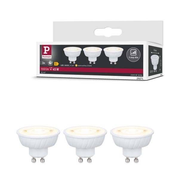 Paulmann LED Leuchtmittel GU10, 3er-Pack