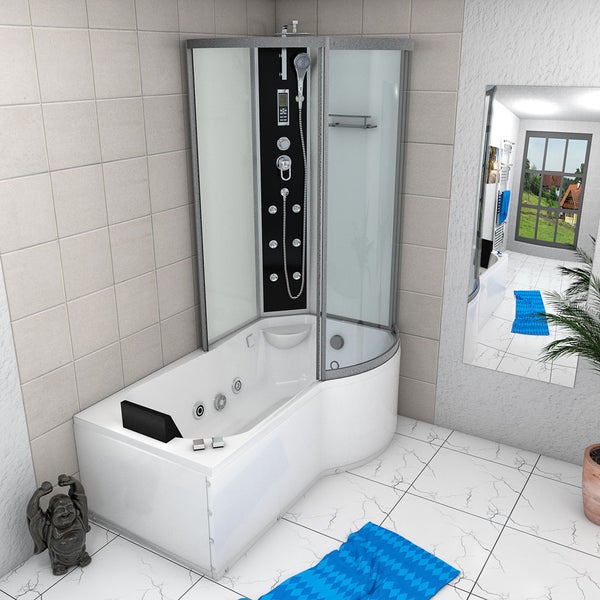 Whirlpool Wanne Duschkabine ws K50-L01-WP-EC 170x1