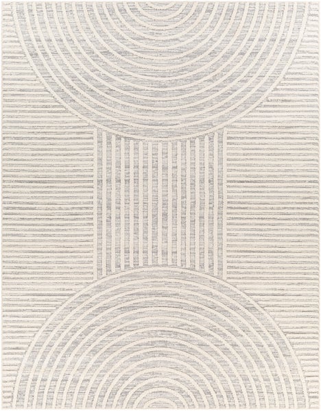 Moderner Skandinavischer Teppich Grau/Elfenbein 160x213 cm MATILDA