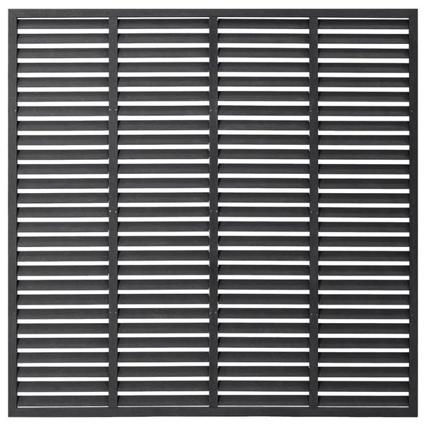 Lamellenzaun WPC 180x180 cm Grau