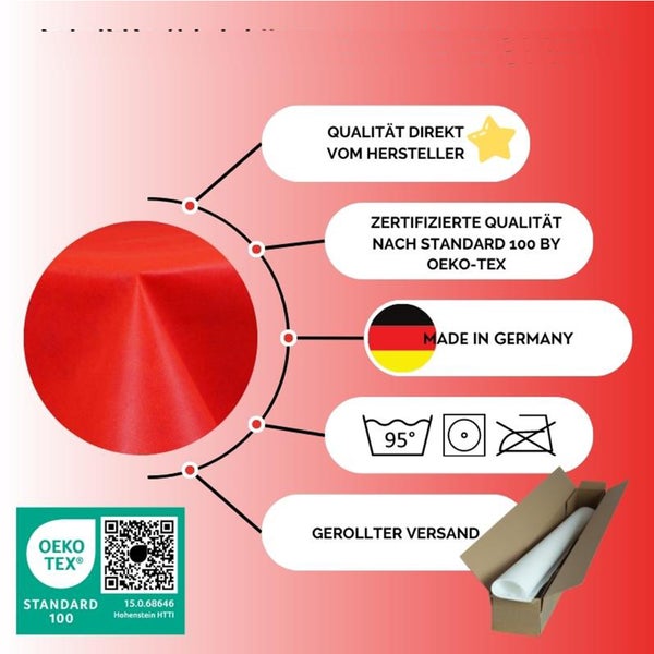 Sensalux Kombi-Set 1 Tischdeckenrolle 1m x 25m rot + Tischläufer 15cm bordeaux