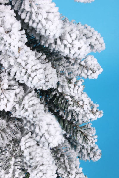 Girlande Weihnachten künstlich undekoriert schneeweiß DELUXE Viola 270 cm