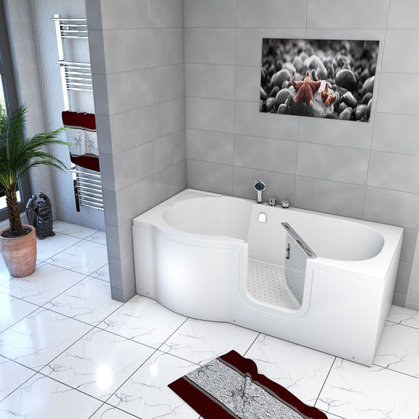 Seniorenwanne mit Tür S12-EH-R Badewanne 85x170cm