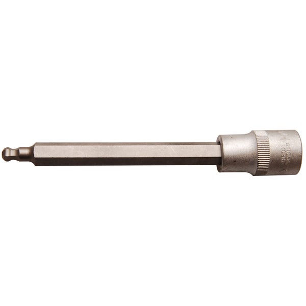 BGS Bit-Einsatz Länge 140 mm Antrieb Innenvierkant 12,5 mm (1/2) Innensechskant mit Kugelkopf 7 mm - 4258-7