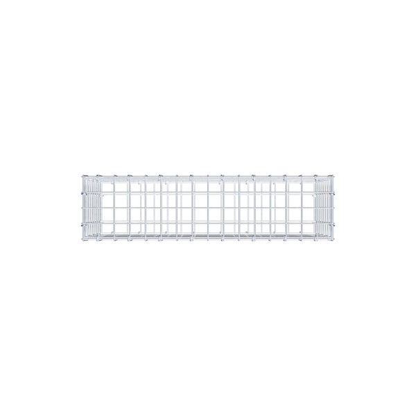 Gabione 80 cm x 40 cm x 20 cm (L x H x T), Maschenweite 5 cm x 5 cm, C-Ring