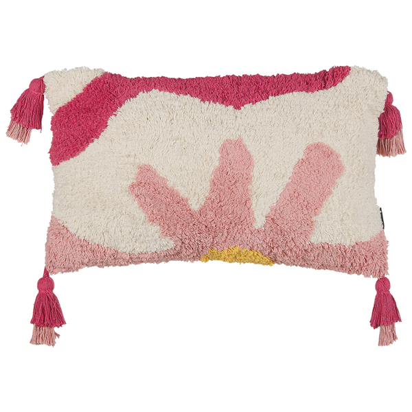 Dekokissen 2er Set ACTAEA Baumwolle 30 x 50 cm Rosa Blumenmuster