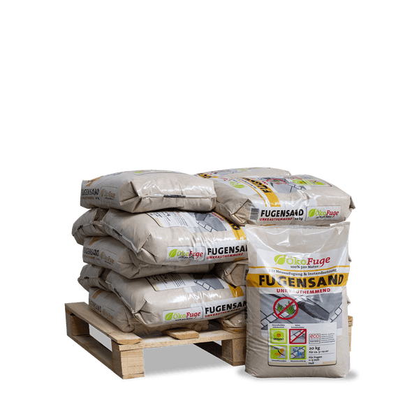 ÖkoFuge Fugensand Natur 20kg x 15 Sack 300kg Palette