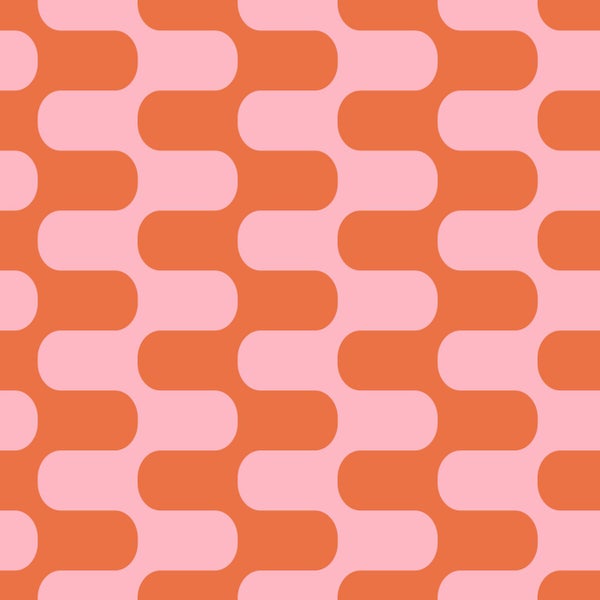 Nahtloses Muster mit abgerundeten Formen