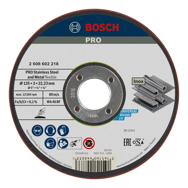 Bosch PRO Semi-Flexible Schleifscheibe 125 x 3 x 22,23 mm - 2608602218
