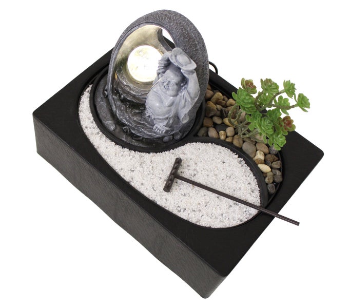Zimmerbrunnen Tischbrunnen Zen Garten ZenGarden LietoBuddha Led 11117