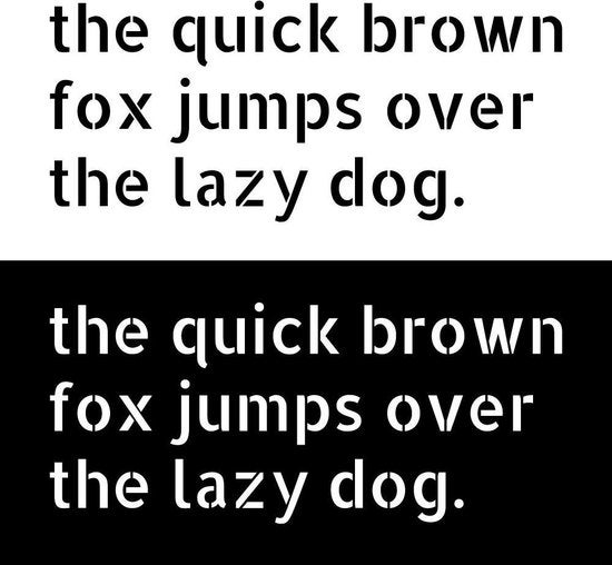 QBIX Buchstabenschablonen Set - 10 x 8,5cm - Komplettes Alphabet - Buchstaben sind 5cm hoch