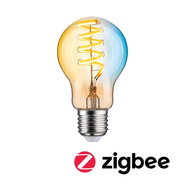 Filament 230V Smart Home Zigbee 3.0 LED Birne E27 600lm 7,5W Tunable White dimmbar Gold