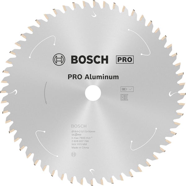 Bosch PRO Aluminium cordless Blatt für Kreissägen 184 x 2 x 16 mm - 2608837766