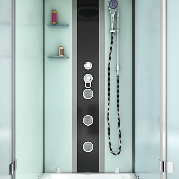 Whirlpool Dusche Kombination K05-L00-WP-EC Duschtempel 180x90 cm