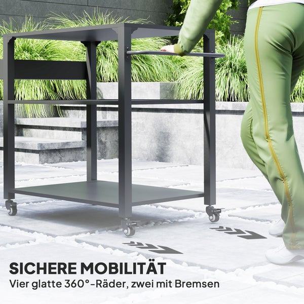 Modernes Badezimmer mit Dusche, Duschwanne und Armaturen vor einem Fenster mit Meerblick