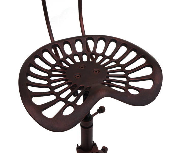 Hocker mit Sitz im Traktorstil