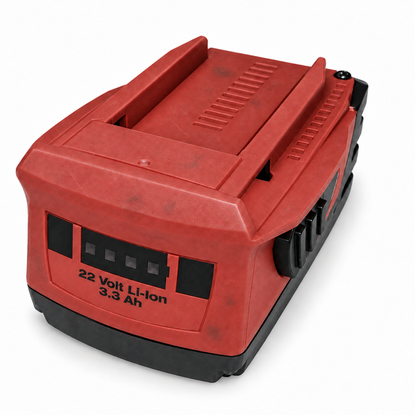 Lithium Ionen Akku mit 22 Volt und 3,3 Amperestunden Kapazität