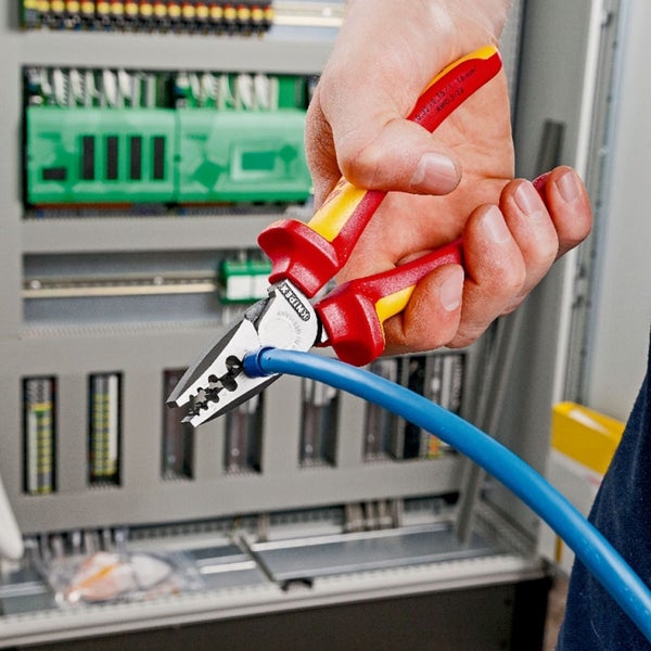 Knipex Kombinationszange mit Mehrkomponenten-Griff, 180 mm