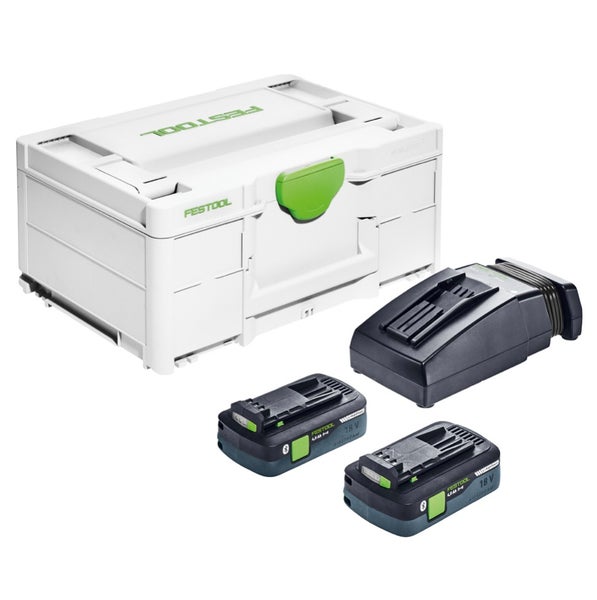 Festool Energie Set SYS3 ENG 18 V 2x Akku 4,0 Ah / TCL6 Ladegerät ( 576811 ) + Systainer