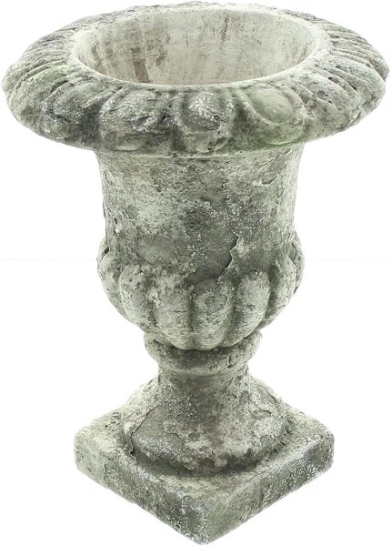 Dekoleidenschaft Amphore Stone aus Steingut in Stein Optik, Pflanztopf, Blumenkübel, Gartendeko für Draußen, Pflanzgefäß, Blumentopf