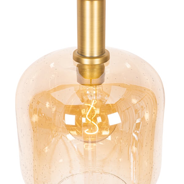 Hängelampe mit Glaskörper und Leuchtmittel