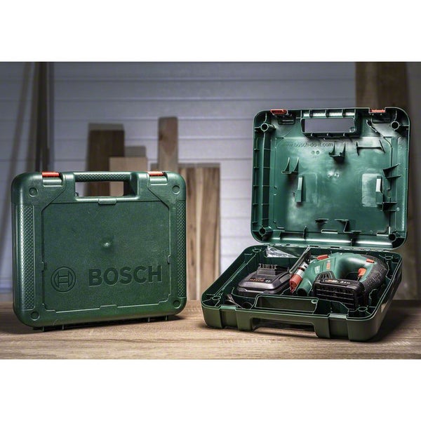 Bosch Akku-Bohrschrauber Set in grüner Werkzeugkiste