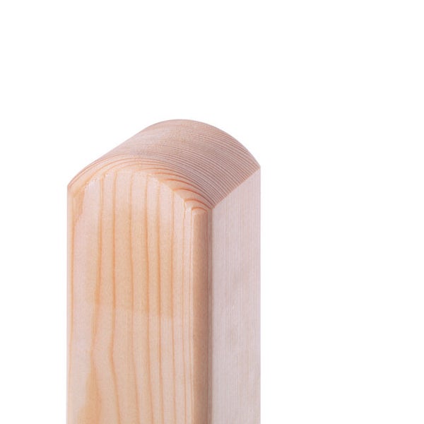 Holzpfosten mit abgerundeter Spitze
