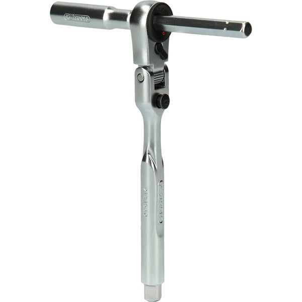 KS TOOLS 1/4 Bit-Gelenk-Umschaltknarren-Satz mit Steckadapter für Stecknüsse 3tlg. - 918.1590