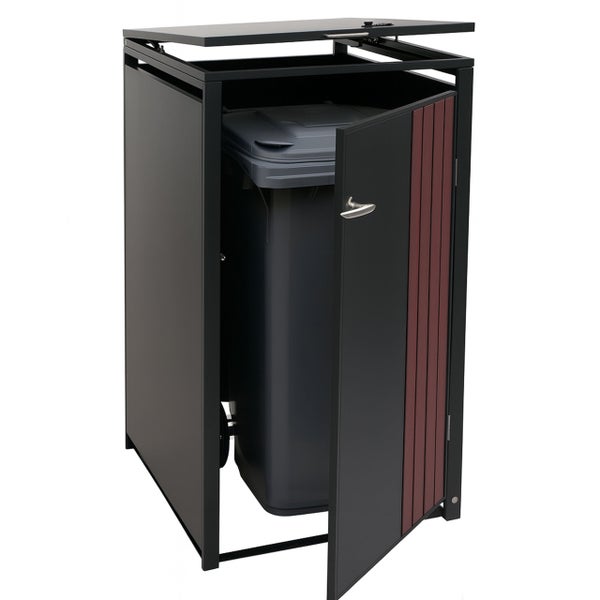 Mülltonnenbox mit Tür und Klappdeckel