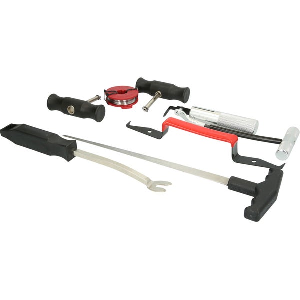 Sieben teiliges Windschutzscheiben Demontage Set