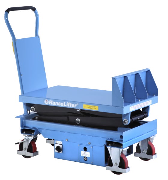 Hanselifter elektrischer Neigehubtischwagen E-NHT600 Hubhöhe 1000mm Tragkraft 600kg