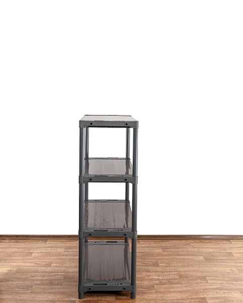 PROREGAL Kunststoffregal Big Grey Bear Low HxBxT 138 x 100 x 46 cm Fachlast 160 kg Grau