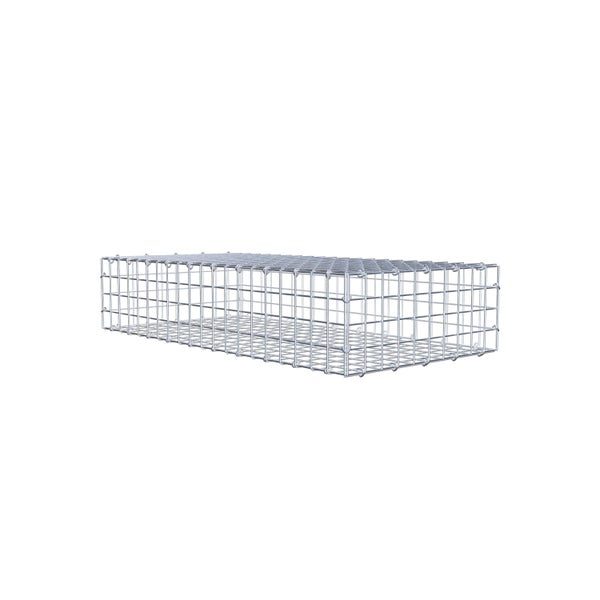 Gabione 100 cm x 20 cm x 50 cm (L x H x T), Maschenweite 5 cm x 5 cm, C-Ring
