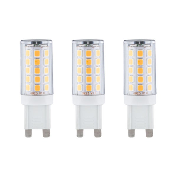 Standard 230V LED Stiftsockel G9 3er-Set 3x250lm 3x2,5W 2700K Klar